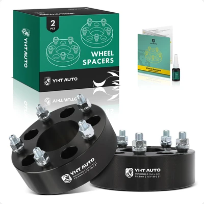 2 Pcs 5x5 inch to 5x5.5 inch Wheel Adapter 1/2 inch-20 78.3mm 2 inch