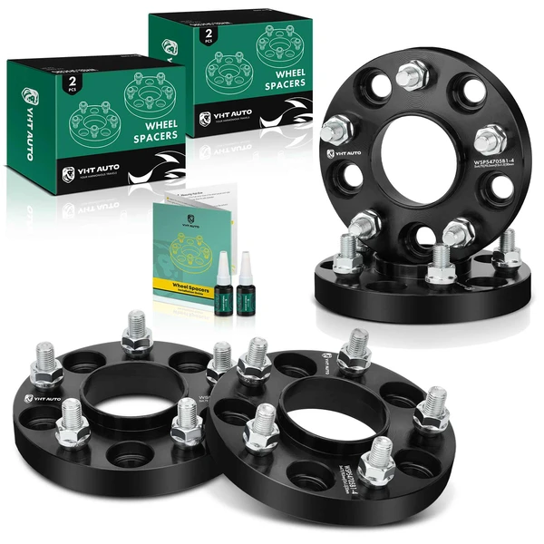 4 Pcs 0.79 inch Black 5x4.75 to 5x4.75 inches Wheel Spacers M12x1.5 70.3mm for 1982-2004 Chevrolet S10