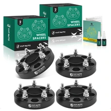 4 Pcs 1 inch Black 5x4.75 to 5x4.75 inches Wheel Spacers M12x1.5 70.5mm for 1991-2005 GMC Jimmy