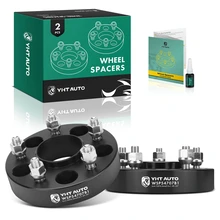 2 Pcs 1.25 inches Black 5x4.75 to 5x4.75 inches Wheel Spacers M12x1.5 70.5mm for 1982-1990 GMC S15