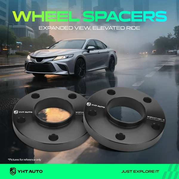 4 Pcs 0.79 inch Black 5x4.72 to 5x4.72 inches Wheel Spacers M12x1.5 72.56mm for 2004-2005 BMW 545i