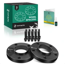 2 Pcs 0.79 inches Black 5x4.72 to 5x4.72 inches Wheel Spacers M12x1.5 74.1mm