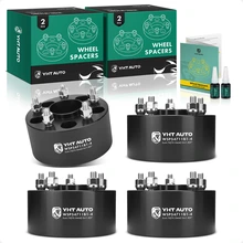 4 Pcs 3 inches Black 5x4.75 to 5x4.75 inches Wheel Spacers M12x1.5 70.5mm