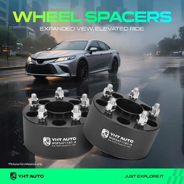 4 Pcs 3 inches Black 5x4.75 to 5x4.75 inches Wheel Spacers M12x1.5 70.5mm for 1991-2005 GMC Jimmy