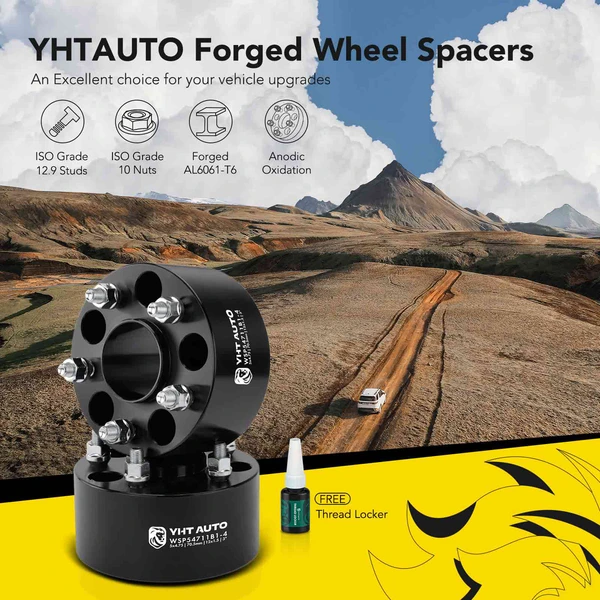 4 Pcs 3 inches Black 5x4.75 to 5x4.75 inches Wheel Spacers M12x1.5 70.5mm for 1984-2019 Chevrolet Corvette