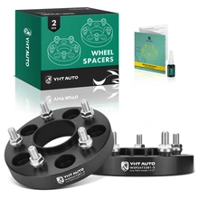 2 Pcs 1 inch Black 5x4.75 to 5x4.75 inches Wheel Spacers 0.4375 inch 70.3mm