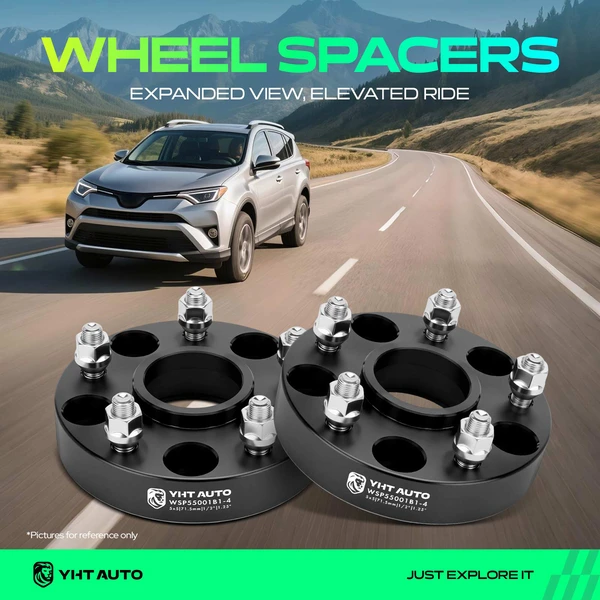 4 Pcs 1.25 inches Black 5x5 to 5x5 inches Wheel Spacers 0.5 inch x 20 71.5mm for 2006-2010 Jeep Commander