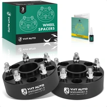 2 Pcs 2 inches Black 5x5 to 5x5 inches Wheel Spacers 0.5 inch x 20 71.5mm for 2007-2018 Jeep Wrangler