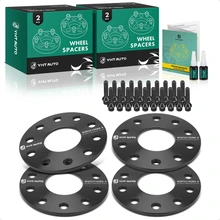 4 Pcs 0.28 inches Black 5x5.12 to 5x5.12 inches Wheel Spacers M14x1.5 71.6mm for 1967 1973-2022 Porsche 911