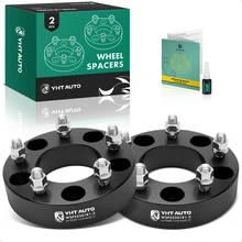 2 Pcs 1.5 inches Black 5x5.31 to 5x5.31 inches Wheel Spacers M14x2 87.1mm