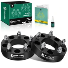 2 Pcs 1.5 inches Black 5x5.31 to 5x5.31 inches Wheel Spacers M14x2 87.1mm for 2002-2003 Lincoln Blackwood