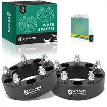 2 Pcs 2 inches Black 5x5.5 to 5x5.5 inches Wheel Spacers 0.5 inch x 20 108mm