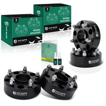 4 Pcs 2 inches Black 5x5.5 to 5x5.5 inches Wheel Spacers M14x1.5 77.8mm for 2019-2023 Ram 1500 Classic