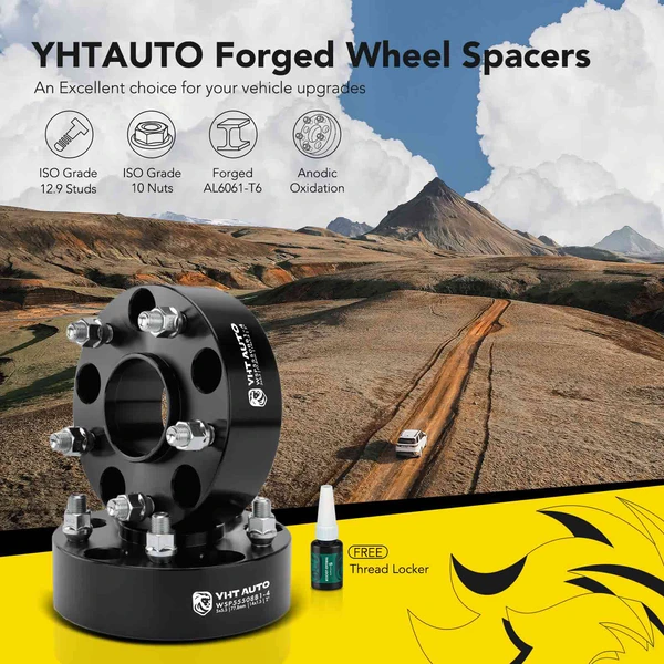 4 Pcs 2 inches Black 5x5.5 to 5x5.5 inches Wheel Spacers M14x1.5 77.8mm for Ram 1500 Classic