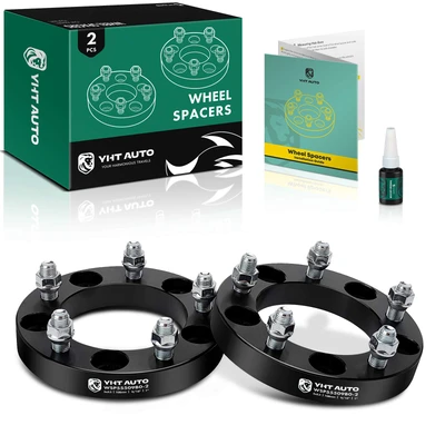 2 Pcs 1 inches Black 5x5.5 to 5x5.5 inches Wheel Spacers 0.5625 Inches 108mm