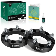 2 Pcs 1.25 inches Black 5x5.5 to 5x5.5 inches Wheel Spacers 0.5 inch x 20 108mm