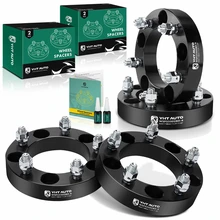 4 Pcs 1.25 inches Black 5x5.5 to 5x5.5 inches Wheel Spacers 0.5 inch x 20 108mm