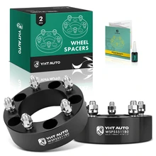 2 Pcs 2 inches Black 5x5.5 to 5x5.5 inches Wheel Spacers 0.5625 inch 108mm for 2011-2013 Ram 1500