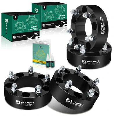 4 Pcs 2 inches Black 5x5.5 to 5x5.5 inches Wheel Spacers 0.5625 inch 108mm
