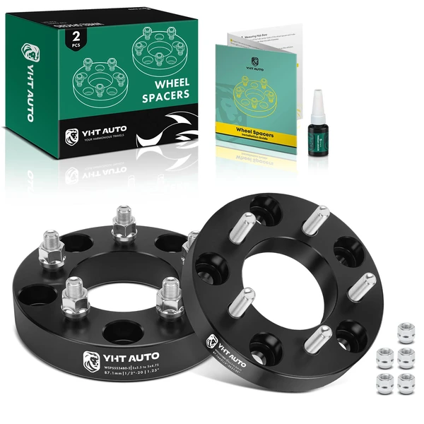 2 Pcs 5x5.5 inch to 5x4.75 inch Wheel Adapter 1/2 inch-20 87.1mm 1.25 inch for Ford F-150 Jeep