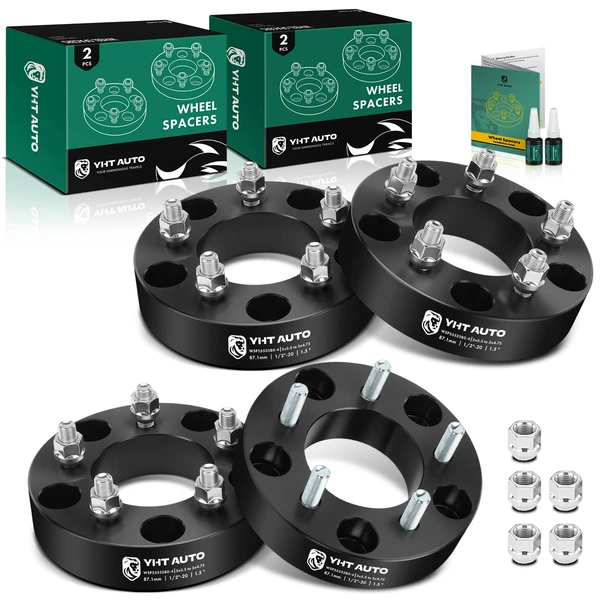 4 Pcs 5x5.5 to 5x4.75 Wheel Adapter 1/2 inch-20 87.1mm 1.5 inch for Ford F-150 Bronco Jeep