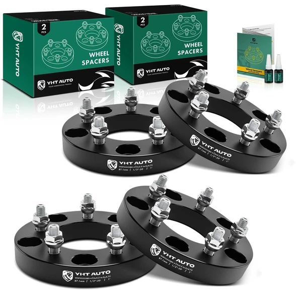 4 Pcs 5x5.5 to 5x4.75 inches Wheel Adapter 1/2-20 87.1mm 1 inches for 1994-2010 Dodge Ram 1500