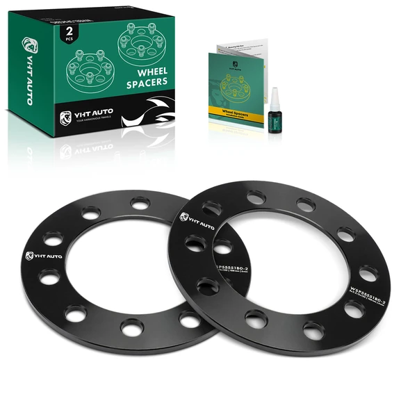 2 Pcs 5x5.5 inch or 5x135 Wheel Spacers 108mm 6mm for Chevrolet Impala Toyota 4Runner