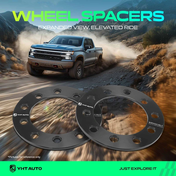 2 Pcs 5x5.5 inch or 5x135 Wheel Spacers 108mm 6mm for Chevrolet Impala Toyota 4Runner