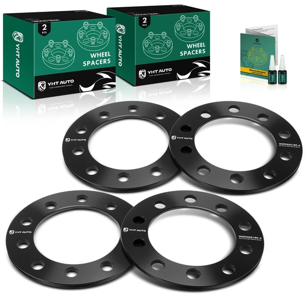 4 Pcs 5x5.5 inch 5x135 mm Wheel Spacers 108mm 6 mm for Ford F-150 Dodge Ram 1500