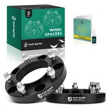 2 Pcs 1 inches Black 5x5.9 to 5x5.9 inches Wheel Spacers M14x1.5 110mm for 2008-2011 2013-2021 Lexus LX570