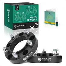 2 Pcs 1.25 inches Black 5x5.9 to 5x5.9 inches Wheel Spacers M14x1.5 110mm for 2008-2011 2013-2021 Lexus LX570