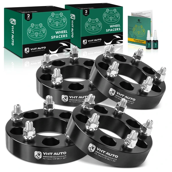 4 Pcs 5x4.5 to 5x4.75 Wheel Adapter 1/2 inch-20 73.1mm 1.25 inch for 2004-2007 Ford Freestar