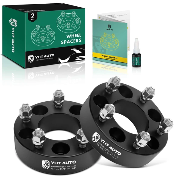 2 Pcs 5x4.5 to 5x4.75 inches Wheel Adapter 1/2-20 73.1mm 1.5 inches for 2008-2018 Ford Taurus