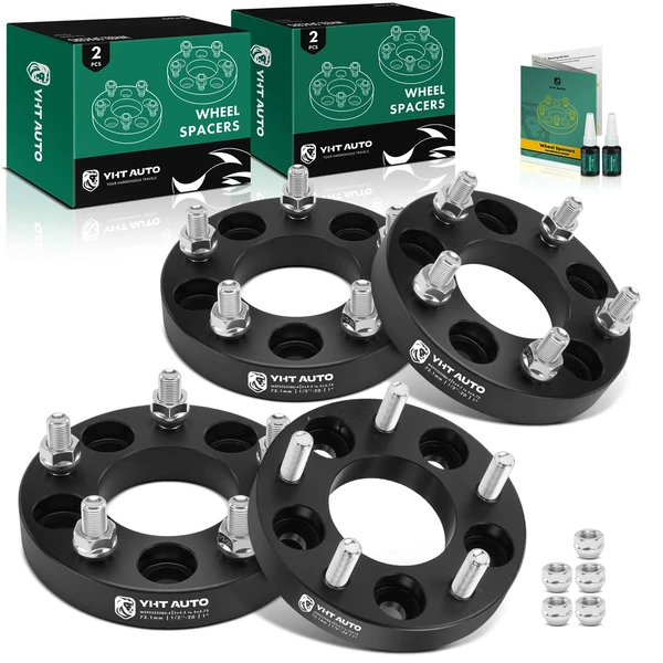 4 Pcs 5x4.5 to 5x4.75 Wheel Adapter 1/2 inch-20 73.1mm 1 inch for 2004-2007 Ford Freestar