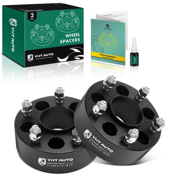 2 Pcs 5x4.5 to 5x5 inches Wheel Adapter 1/2-20 71.5mm 2 inches for 2004-2007 Ford Freestar