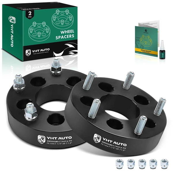 2 Pcs 5x4.5 to 5x5.5 inches Wheel Adapters 1/2-20 73.1mm 1.5 inches for 2004-2007 Ford Freestar