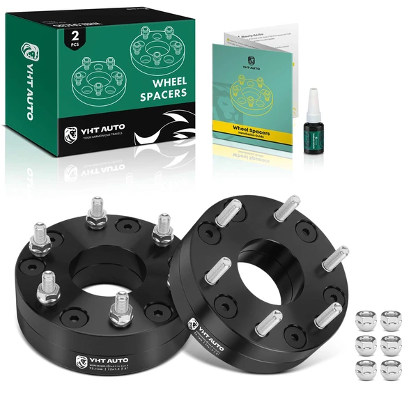 2 Pcs 5x4.5" to 6x5.5" Wheel Adapter 12x1.5" 73.1mm 2" for 2013-2016 Honda CR-Z