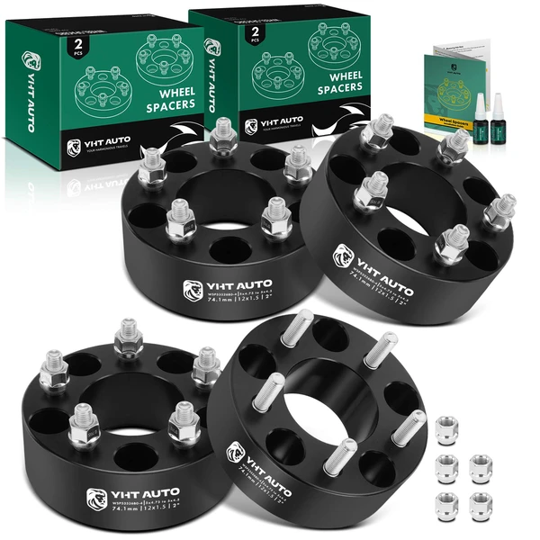 4 Pcs 5x4.75 inch to 5x4.5 inch Wheel Adapters 12x1.5 inch 74.1mm 2 inch for 1982-2002 Chevrolet Camaro