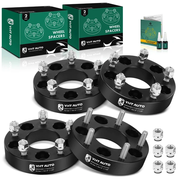 4 Pcs 5x4.75 to 5x5 inches Wheel Adapters 12x1.5 inches 74.1mm 1.25 inches for 1964-1987 Chevrolet El Camino