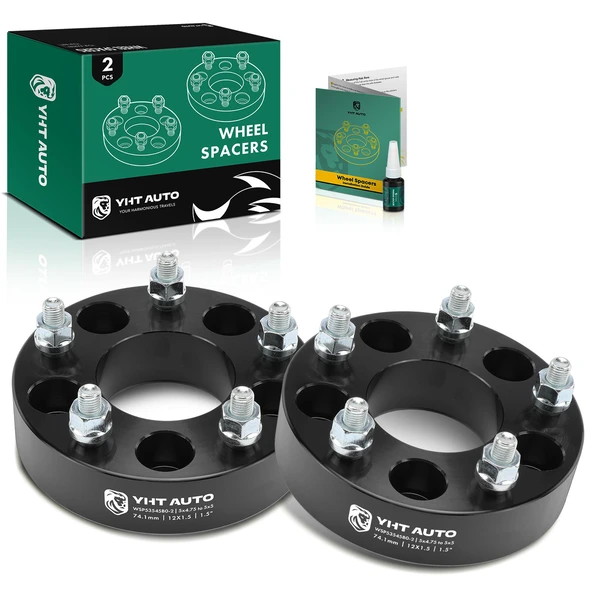 2 Pcs 5 x 4.75 inch to 5 x 5 inch Wheel Adapters 12x1.5 inch 74.1mm 1.5 inch for Chevrolet GMC