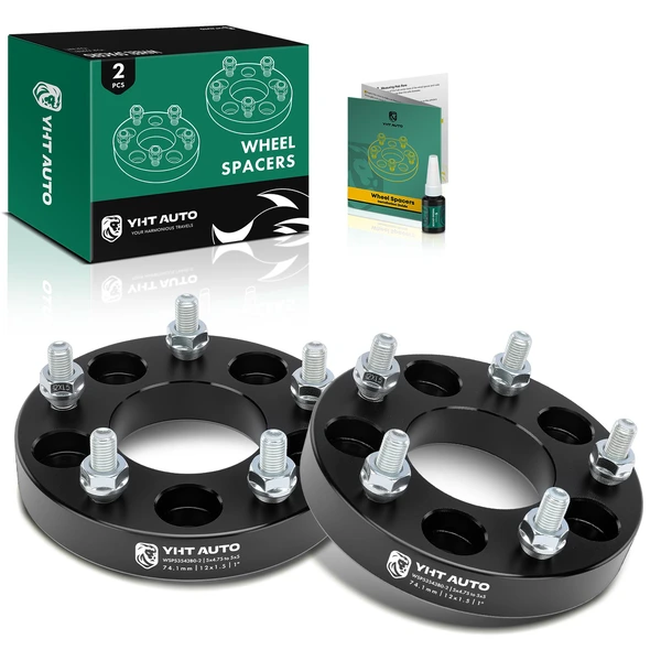 2 Pcs 5 x 4.75 inch to 5 x 5 inch Wheel Adapters M12x1.5 inch 74.1mm 1 In. for Chevrolet GMC