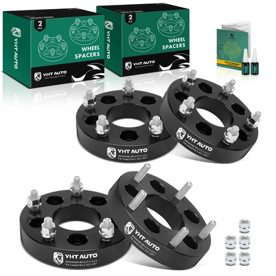 4 Pcs 5 x 4.75 inch to 5 x 5.5 inch Wheel Adapters 12x1.5 inch 74.1mm 1.25 inch