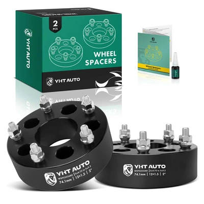 2 Pcs 5 x 4.75 inch to 5 x 5.5 inch Wheel Adapters 12x1.5 inch 74.1 mm 2 inch