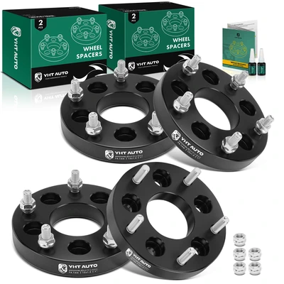 4 Pcs 5x4.75 inch to 5x5.5 inch Wheel Adapters 12x1.5 inch 74.1mm 1 inch
