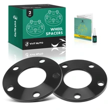 2 Pcs 5x112mm Wheel Spacers 66.6mm 6mm for 2010-2014 Audi TT