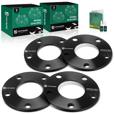 4 Pcs 5x112 Wheel Spacers 66.6mm 6mm