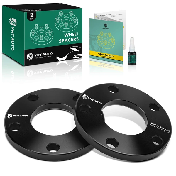2 Pcs 5x112 Wheel Spacers 66.6mm 12mm for Audi A4 Q5 A5 A6 A4 allroad A4 Quattro
