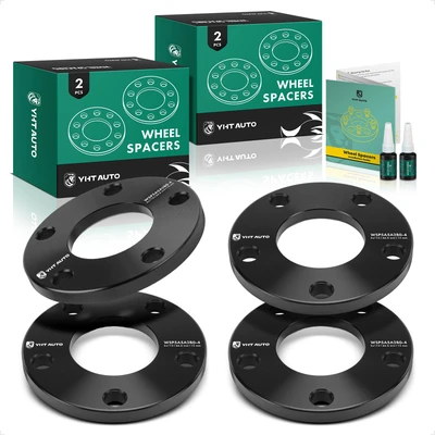 4 Pcs 5x112 Wheel Spacers 66.6mm 12mm