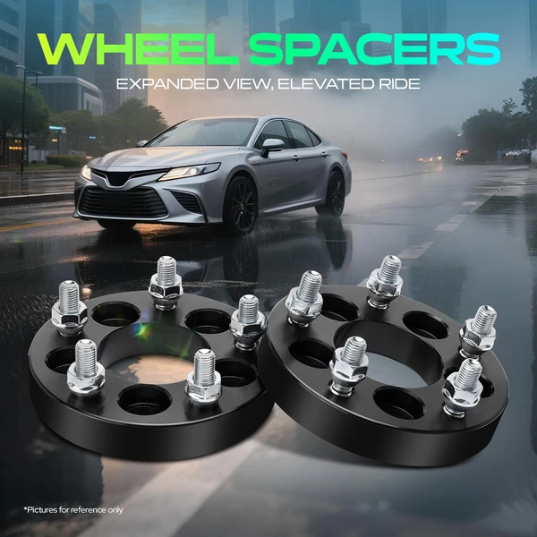 2 Pcs 1 inches Black 5x3.94 to 5x4.5 inches Wheel Adapters M12x1.5 67.1mm for 2005-2010 Scion tC