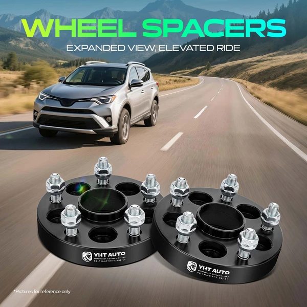 4 Pcs 1 inch Black 5x3.93 to 5x4.5 inches Wheel Adapters M12x1.25 56.1mm for 2005-2006 Saab 9-2X